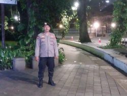 Patroli Samapta 1041 Perkuat Keamanan Malam di Taman Suropati