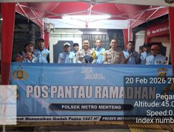 Ramadhan Aman, Polsek Metro Menteng Perkuat Pos Pantau Tambak Proklamasi