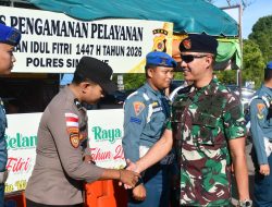 Danlanal Simeulue Bersama Forkopimda Laksanakan Pemantauan Arus Mudik di Pelabuhan Penyeberangan