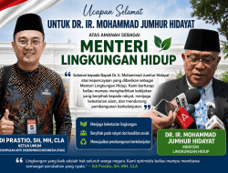 Edi Prastio Apresiasi Jumhur Hidayat Jadi Menteri Lingkungan Hidup