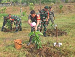 Peringati Hari Bumi, Koramil-02/Penjaringan Bersama 3 Pilar Tanam 1.000 Pohon Buah