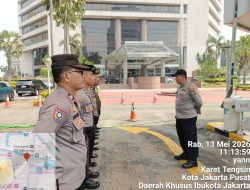 Polri Laksanakan Apel Pelayanan Aksi Unjuk Rasa di Kantor Pusat Bank BNI Jakarta