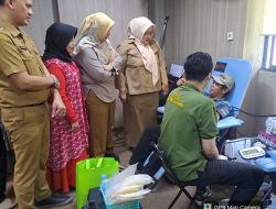 Pegawai dan Warga Antusias Ikut Donor Darah Bersama Badan Penghubung Banten