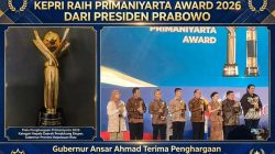 Gubernur Ansar Ahmad Terima Primaniyarta Award 2026, Kepri Perkuat Ekspor