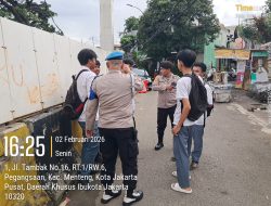 Patroli Wilayah Menteng Diperketat, Polisi Cegah Tawuran di Perbatasan Manggarai–Tambak Ujung