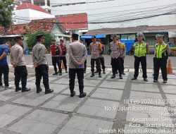 Polsek Senen Laksanakan Pengamanan Pelayanan Rencana Aksi Unjuk Rasa di Kantor DPP PKB