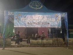 Polsek Metro Tanah Abang Laksanakan Pos Pantau Ramadhan Di Depan Pasar Blok G