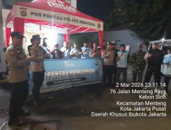 Ramadhan Tenang di Menteng, Polsek Metro Menteng Perkuat Pemantauan Malam Di Cikini Menteng Raya