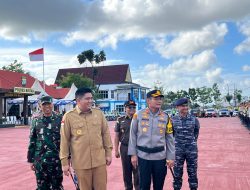 Prajurit Lanal Bintan Ikuti Apel Gelar Pasukan Operasi Ketupat Seligi 2026