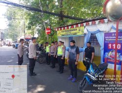 Personel Siaga di Pospam Kota Paris, Pengamanan Operasi Ketupat Jaya 2026 Diperkuat