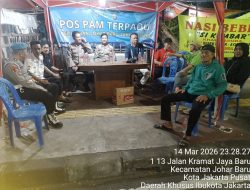 Perkuat Keamanan Malam Ramadhan, Pos Pantau Jotet Johar Baru Siaga Antisipasi Gangguan Kamtibmas