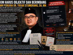 DM IG Sebelum Putusan Perkara Togar Dipertanyakan