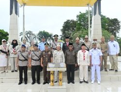 Danlanal Banjarmasin Pimpin Upacara HUT Ke-77 Proklamasi Pemerintahan Gubernur Tentara ALRI Divisi IV Pertahanan Kalimantan Tahun 2026