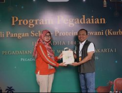 Peduli Pangan Sehat, Pegadaian Kanwil VIII Jakarta 1 Salurkan Daging Kurban