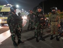Tekan Kriminalitas, Dandim 0502/JU Pimpin Patroli Malam di Wilayah Jakarta Utara