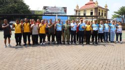 Sinergitas TNI-Polri dan Stakeholder Warnai Turnamen Voli Persahabatan Hari Bhayangkara ke-80