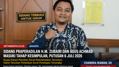 PN Jakarta Utara Gelar Sidang Kesimpulan Praperadilan H.M. Zubairi, Kuasa Hukum Soroti Keterlambatan Termohon