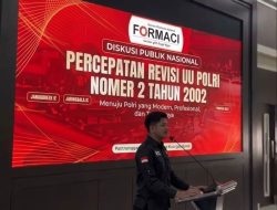 FORMACI Nyatakan Dukungan terhadap Revisi UU Polri demi Penegakan Hukum yang Modern, Transparan, dan Berkeadilan