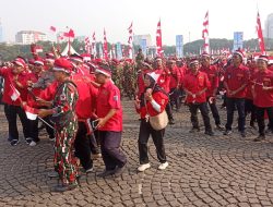 Apel Kebangsaan Jaga Jakarta untuk Indonesia, Kembang Latar Kerahkan Ratusan Anggota ke Monas