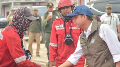 Tinjau Guntung Damar, Menhut Raja Antoni : Pelaku Karhutla Ditindak Tanpa Pandang Bulu
