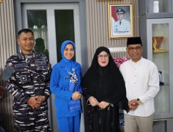 Kunjungi Negeri Seribu Kubah, Danlanal Dumai Bangun Sinergi Bersama Prmkab Rokan Hilir