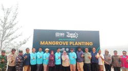 Posbinter Lobam Bersinergi Dengan PT. BIIE Tanam Mangrove, Wujud Kepedulian Terhadap Kelestarian Ekosistem Pesisir Bintan